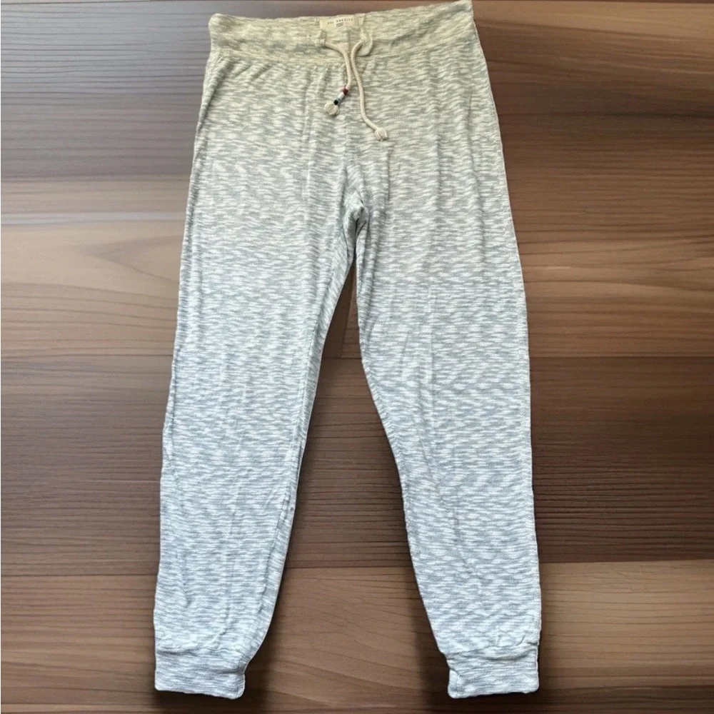 ANTHROPOLOGIE + SOL ANGELES Joggers Womens Medium Heathered Aqua Textured Pants